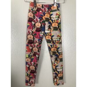 Josefina By Vero Solis Kids Girls Leggings w/Mexican Dolls Print RARE Sz 8 READ